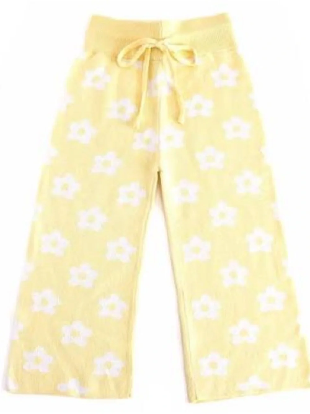 Yellow Sweater Pants - Sunshine Flowers 4/5 YEARS NWT